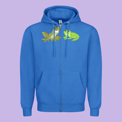 The Princess And The Frog Tiana And Naveen Art Zipper Hoodie Designed By Snappyart
