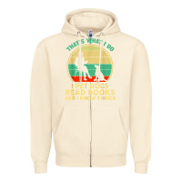 Sandshell that what i do i pet dogs read books and i know things t shirt Zipper Hoodie - SnappyArt