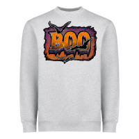 Heather Grey boo Heavyweight Sweatshirt - JahusDesignShop