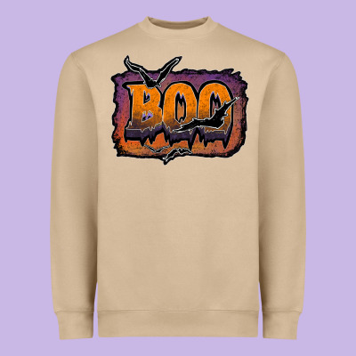 Boo Heavyweight Sweatshirt Designed By Jahusdesignshop