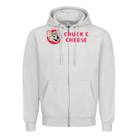 Dove Grey chuck e cheese Zipper Hoodie - SnappyArt