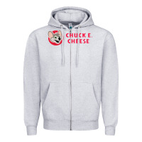 Heather Grey chuck e cheese Zipper Hoodie - SnappyArt