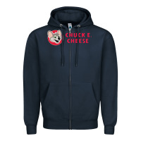 Navy chuck e cheese Zipper Hoodie - SnappyArt