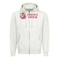 Oatmeal Heather chuck e cheese Zipper Hoodie - SnappyArt