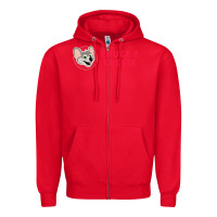 Red chuck e cheese Zipper Hoodie - SnappyArt