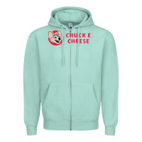Seafoam chuck e cheese Zipper Hoodie - SnappyArt