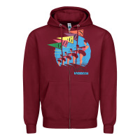 Burgundy the go go's   vacation retro t shirt Zipper Hoodie - SnappyArt