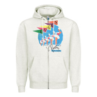 Oatmeal Heather the go go's   vacation retro t shirt Zipper Hoodie - SnappyArt