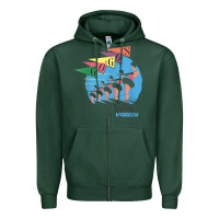 Sports Green the go go's   vacation retro t shirt Zipper Hoodie - SnappyArt