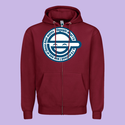Laughing Man Ghost In The Shell Classic Zipper Hoodie Designed By Snappyart