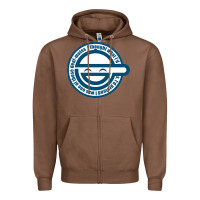 Chestnut Laughing Man GHOST IN THE SHELL Classic Zipper Hoodie - SnappyArt