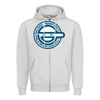 Dove Grey Laughing Man GHOST IN THE SHELL Classic Zipper Hoodie - SnappyArt