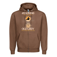 Chestnut assuming i'm just an old lady was your first mistake witch Zipper Hoodie - SnappyArt
