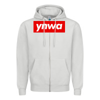 Dove Grey ynwa Zipper Hoodie - SnappyArt