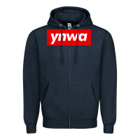 Navy ynwa Zipper Hoodie - SnappyArt