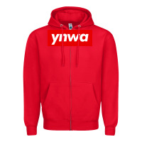 Red ynwa Zipper Hoodie - SnappyArt