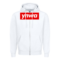 White ynwa Zipper Hoodie - SnappyArt