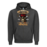 Charcoal Heather pirate the beatings will continue until morale improves Zipper Hoodie - SnappyArt