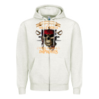 Oatmeal Heather pirate the beatings will continue until morale improves Zipper Hoodie - SnappyArt