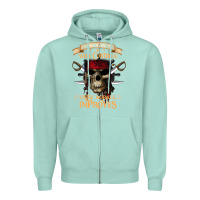 Seafoam pirate the beatings will continue until morale improves Zipper Hoodie - SnappyArt
