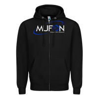 Black design mufon mutual ufo network hdb gift for men a Zipper Hoodie - SnappyArt