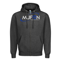 Charcoal Heather design mufon mutual ufo network hdb gift for men a Zipper Hoodie - SnappyArt