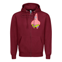 Burgundy Patrick Classic Zipper Hoodie - SnappyArt