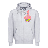 Heather Grey Patrick Classic Zipper Hoodie - SnappyArt