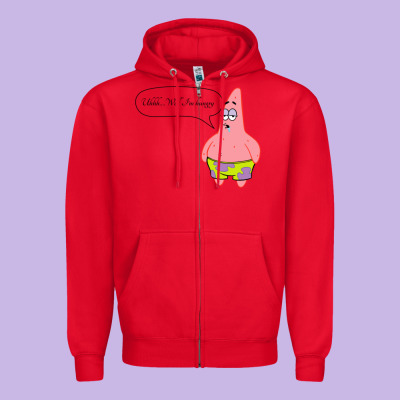Patrick Classic Zipper Hoodie Designed By Snappyart