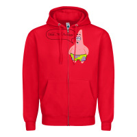 Red Patrick Classic Zipper Hoodie - SnappyArt