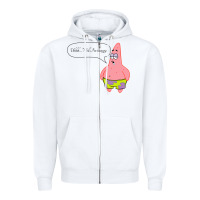 White Patrick Classic Zipper Hoodie - SnappyArt