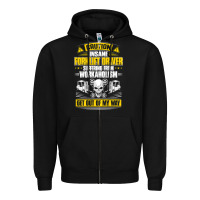 Black forklift operator get out of my way forklift driver t shirt Zipper Hoodie - SnappyArt