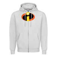 Dove Grey incredibles Zipper Hoodie - SnappyArt