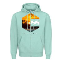 Seafoam billabong Zipper Hoodie - SnappyArt