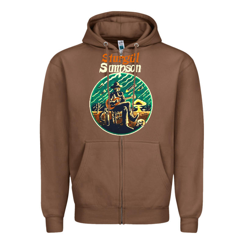 Sturgill Simpson Retro Zipper Hoodie by SnappyArt | Teevron