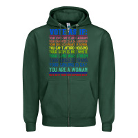 Sports Green Vote As If Your Life Depends On It Human Rights Zipper Hoodie - SnappyArt