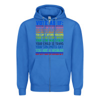 True Royal Vote As If Your Life Depends On It Human Rights Zipper Hoodie - SnappyArt