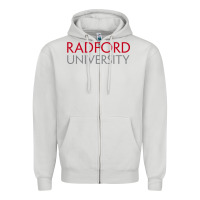 Dove Grey The radford university Zipper Hoodie - SnappyArt
