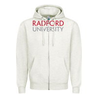 Oatmeal Heather The radford university Zipper Hoodie - SnappyArt