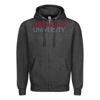 Charcoal Heather The radford university Zipper Hoodie - SnappyArt