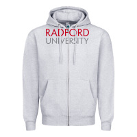 Heather Grey The radford university Zipper Hoodie - SnappyArt