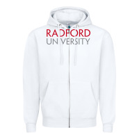 White The radford university Zipper Hoodie - SnappyArt