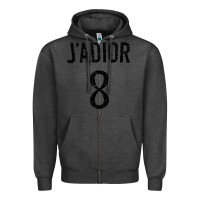 Charcoal Heather j adior Zipper Hoodie - SnappyArt