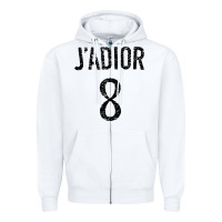 White j adior Zipper Hoodie - SnappyArt