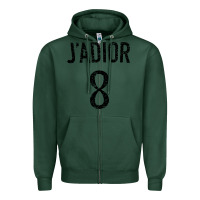 Sports Green j adior Zipper Hoodie - SnappyArt
