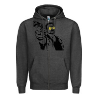 Charcoal Heather big lebowski Zipper Hoodie - SnappyArt