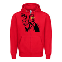 Red big lebowski Zipper Hoodie - SnappyArt