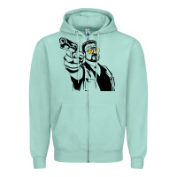 Seafoam big lebowski Zipper Hoodie - SnappyArt