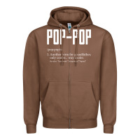 Pop Pop Gifts Grandpa Fathers Day Pop-pop Zipper Hoodie | Teevron