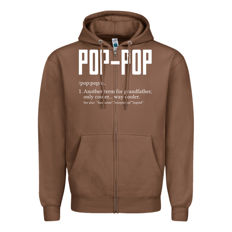 Pop Pop Gifts Grandpa Fathers Day Pop-pop Zipper Hoodie by SnappyArt | Teevron